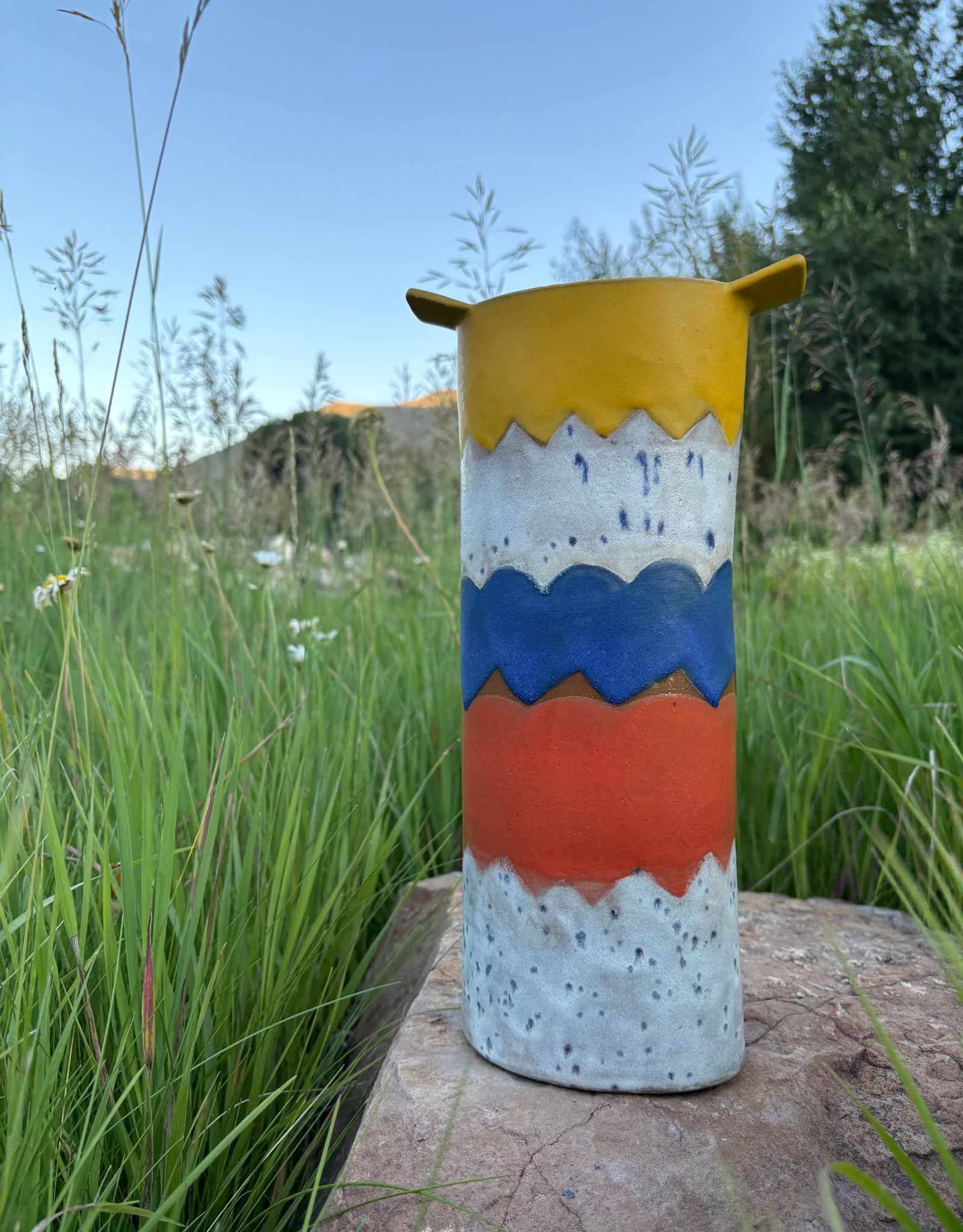 Tall Terracotta Vase